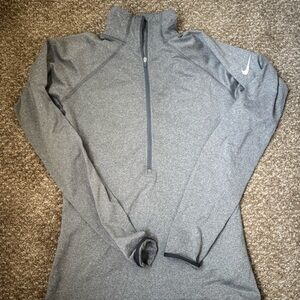 Nike Heather Gray Performance Pullover
